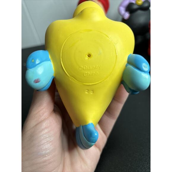 Vintage The Little Mermaid Bath Toy Lot - Ursula Flounder Sebastian Figures - Picture 5 of 16